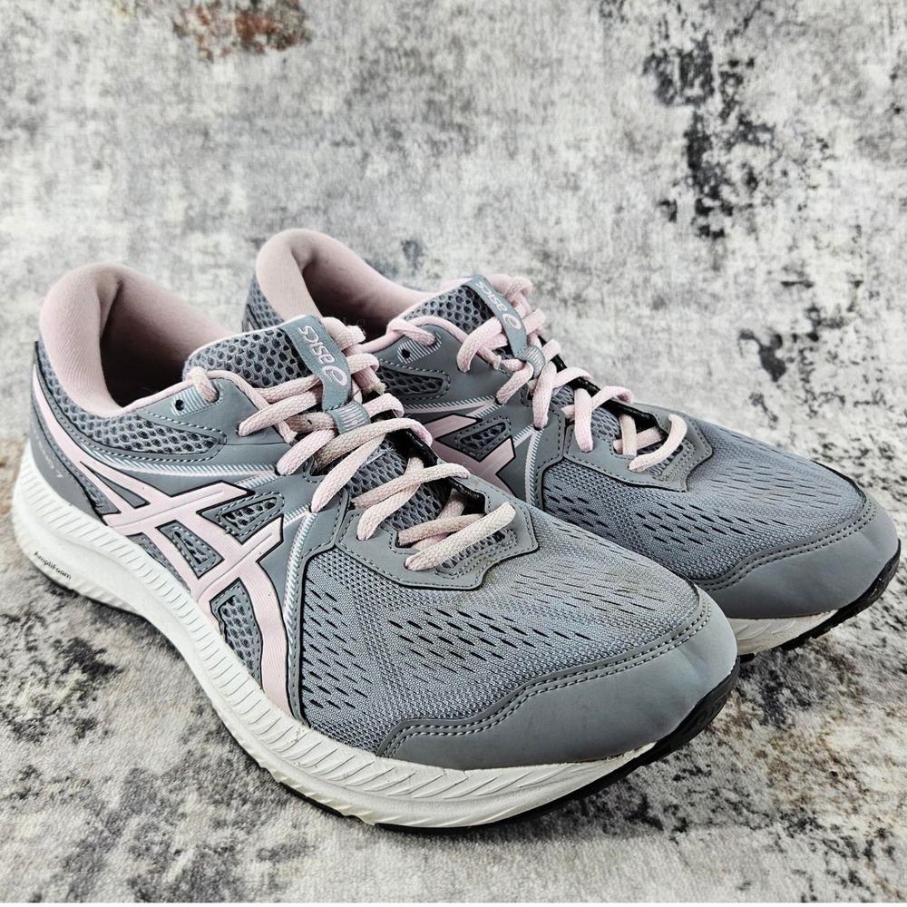 ASICS Shoes Womens 10 Gray Gel Contend 7 Running Sneakers 1012A911 Gym Training‎